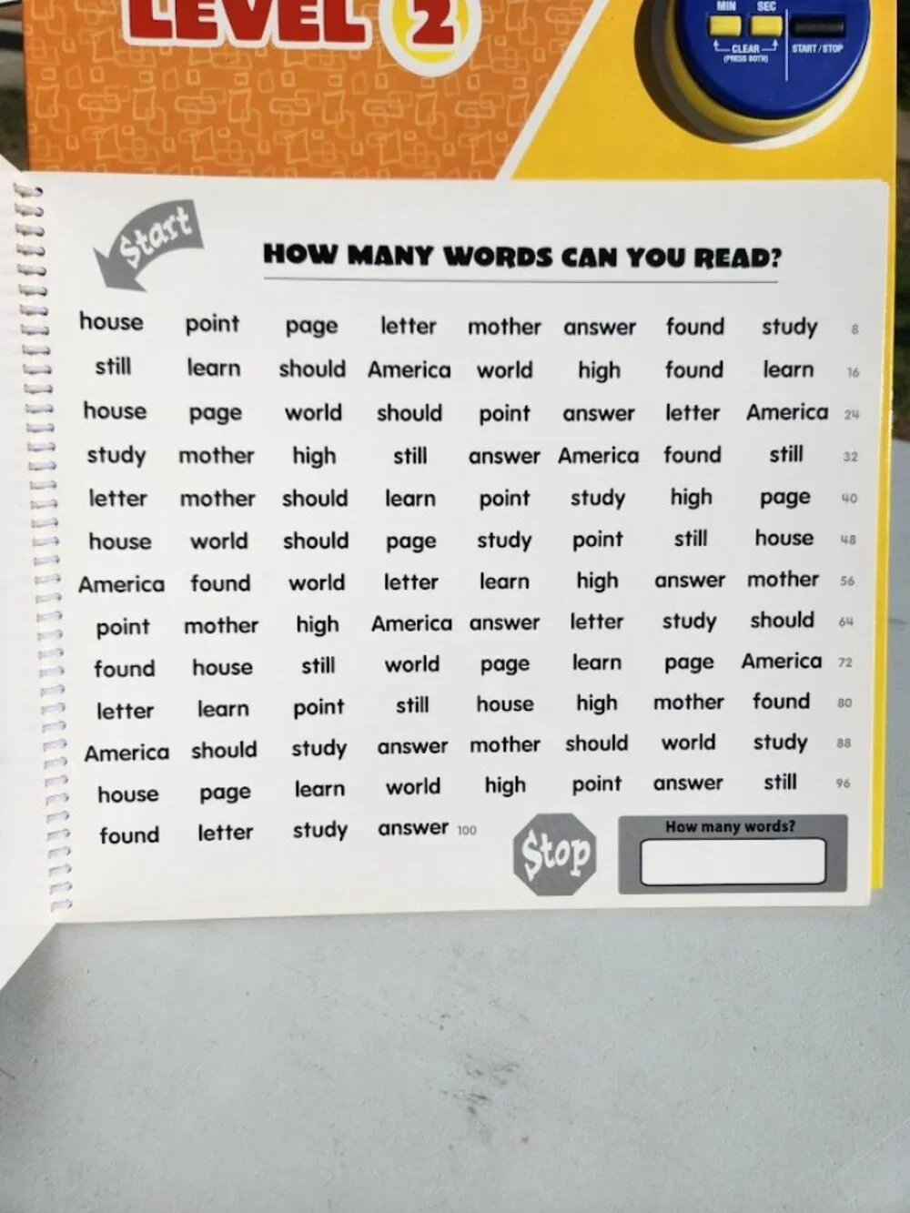 Lakeshore Learning Beat the Clock Sight- Words  Level 2 Interactive Activity Boo